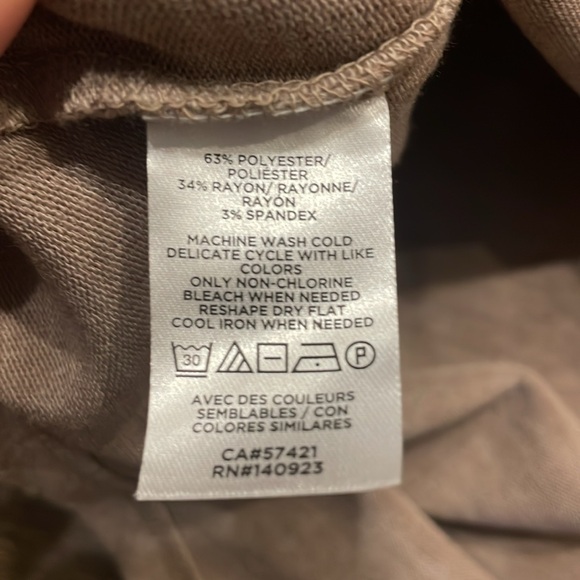 LOFT Light Brown Cozy Long Sleeve Top - Size XS - Picture 7 of 7